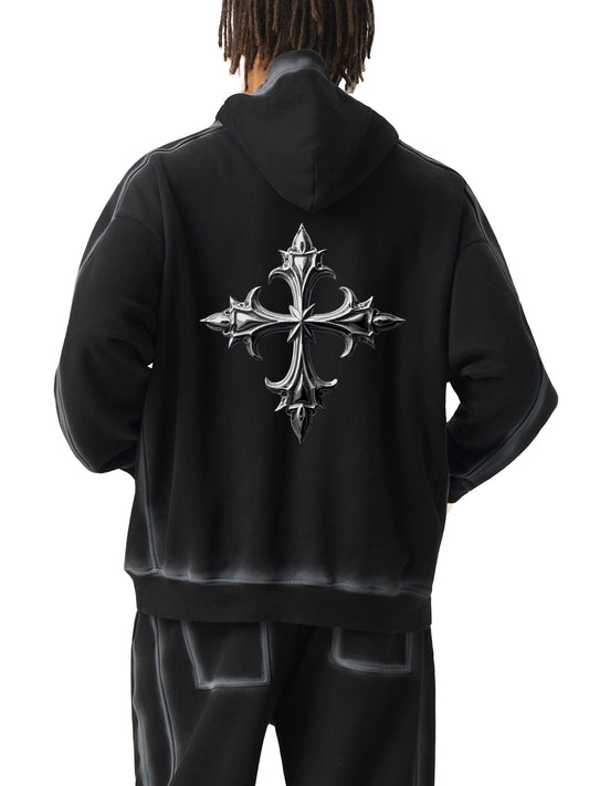 Sunfaded Edge Fleece Hoodie - PIXEL WEAR