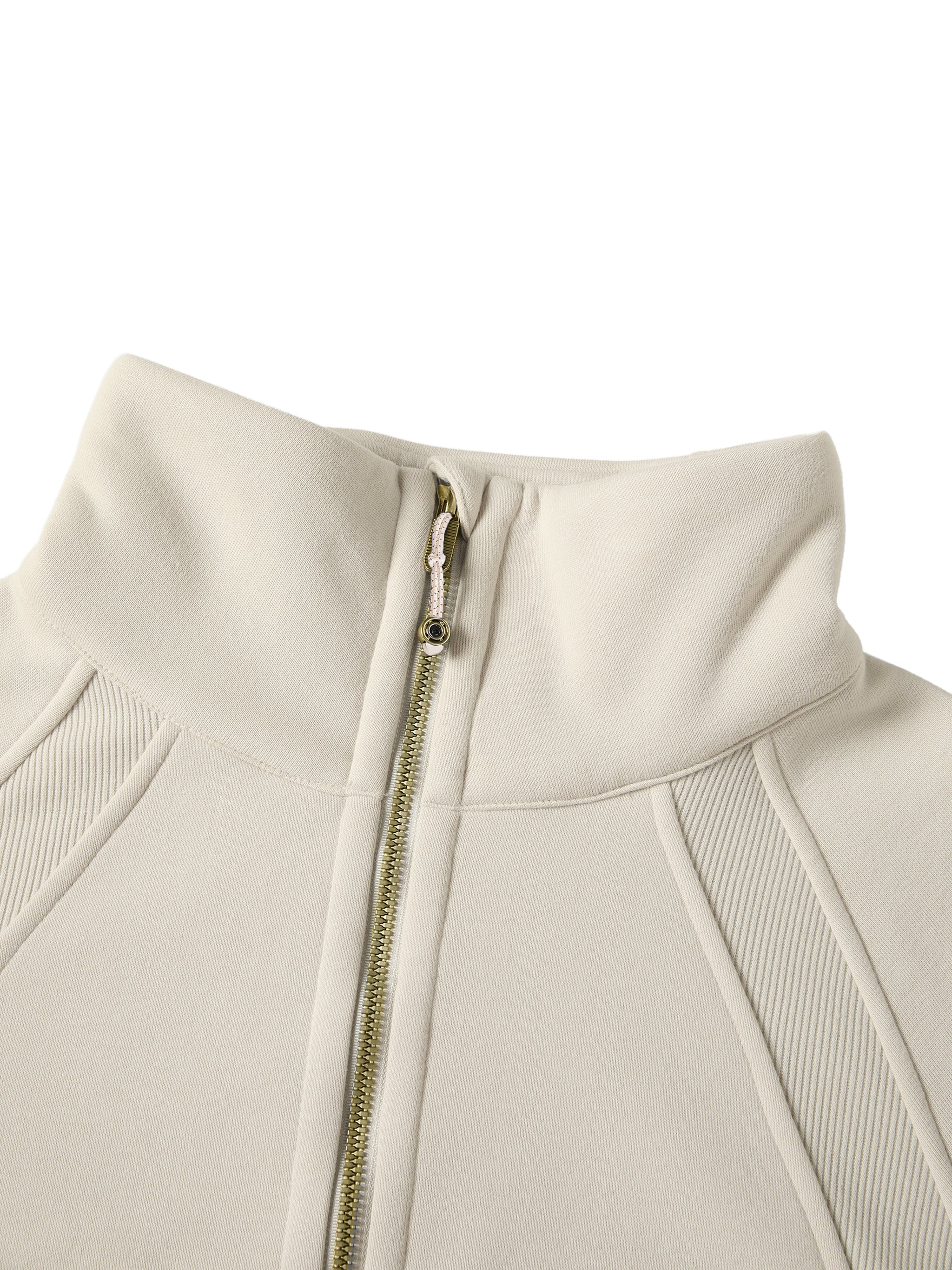 Winter Wear,Cropped Half-Zip Sweatshirt