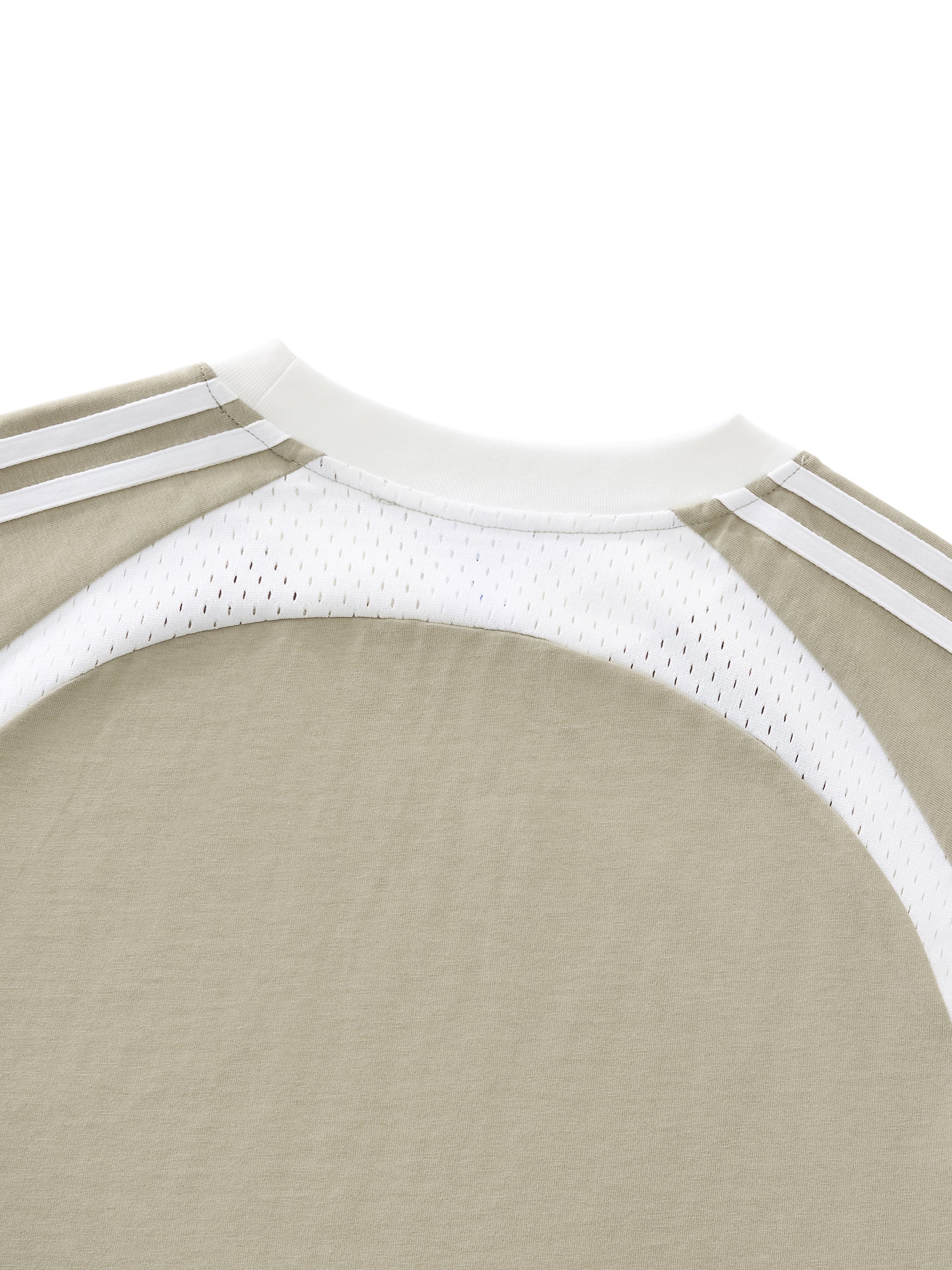 Contrast Stripes Panel Mesh T-,New,Mesh Tshirt,unisex