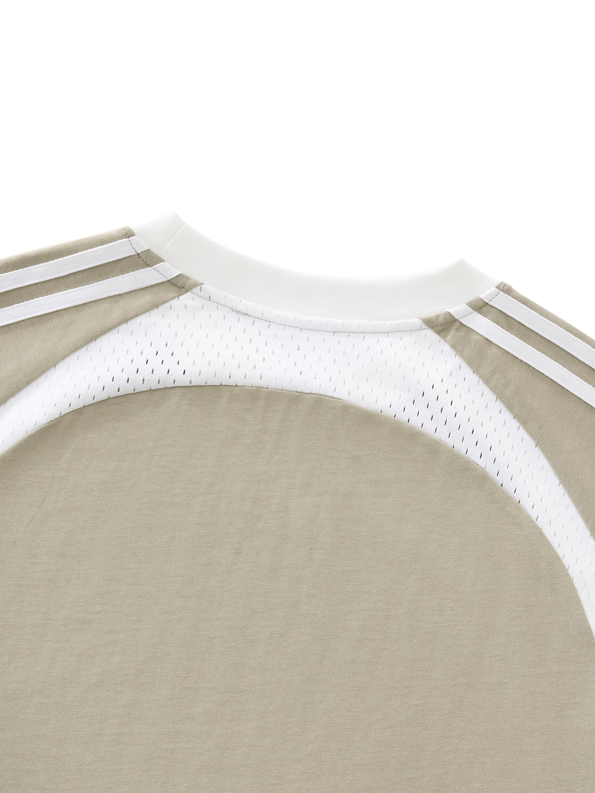 Contrast Stripes Panel Mesh T-,New,Mesh Tshirt,unisex