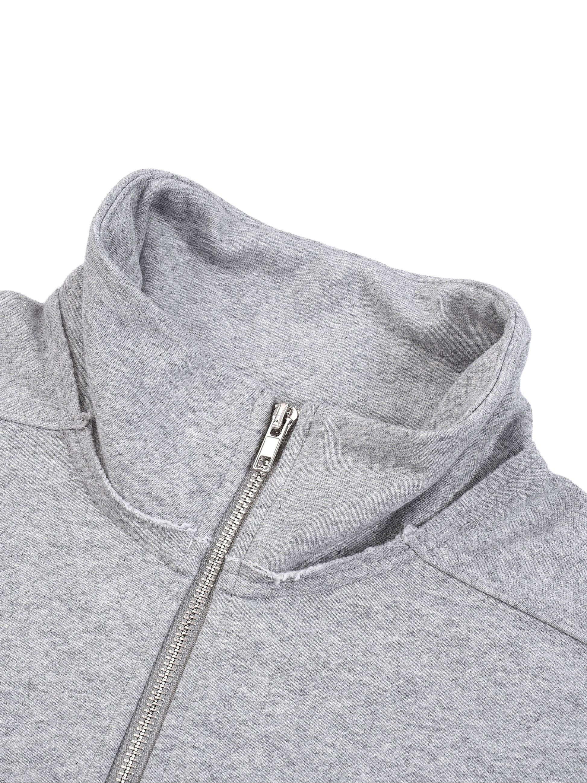 Half-Zip Rolled,Edge Sweatshirt,New,Sweatshirt
