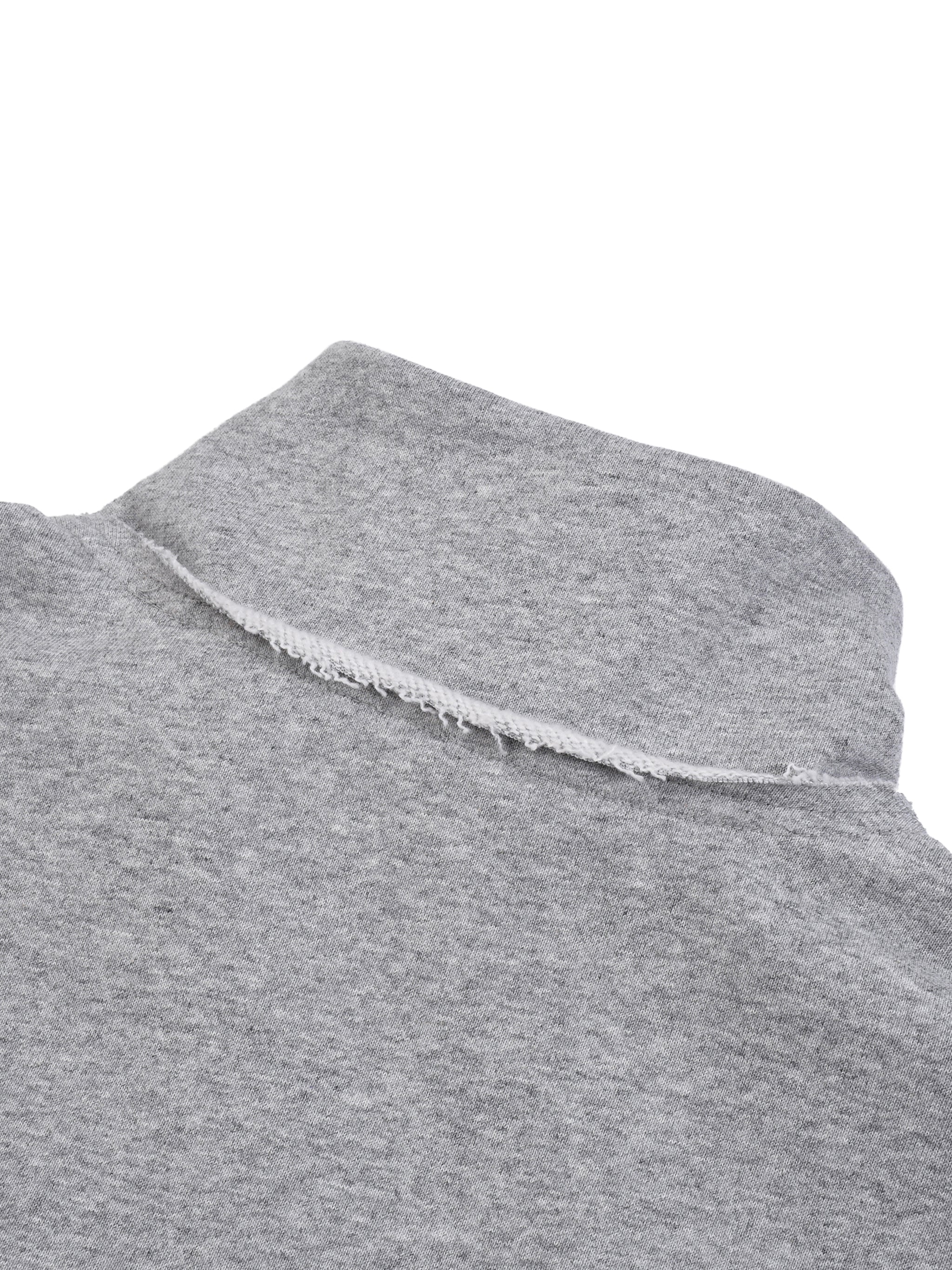Half-Zip Rolled,Edge Sweatshirt,New,Sweatshirt
