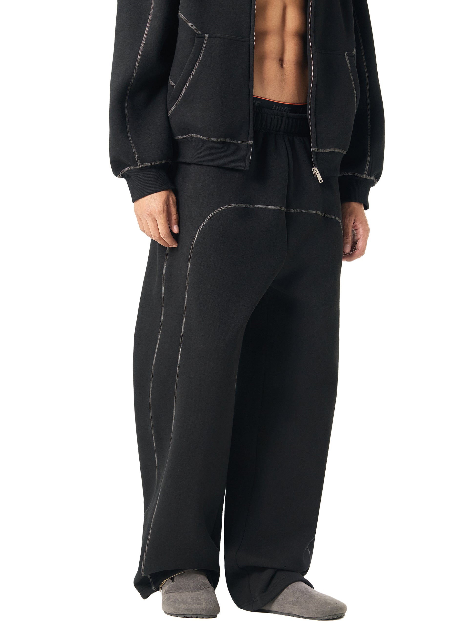 Contrast-Stitched ,Fleece Sweatpants,Sweatpants,Pants,unisex,Unisex Pants,New