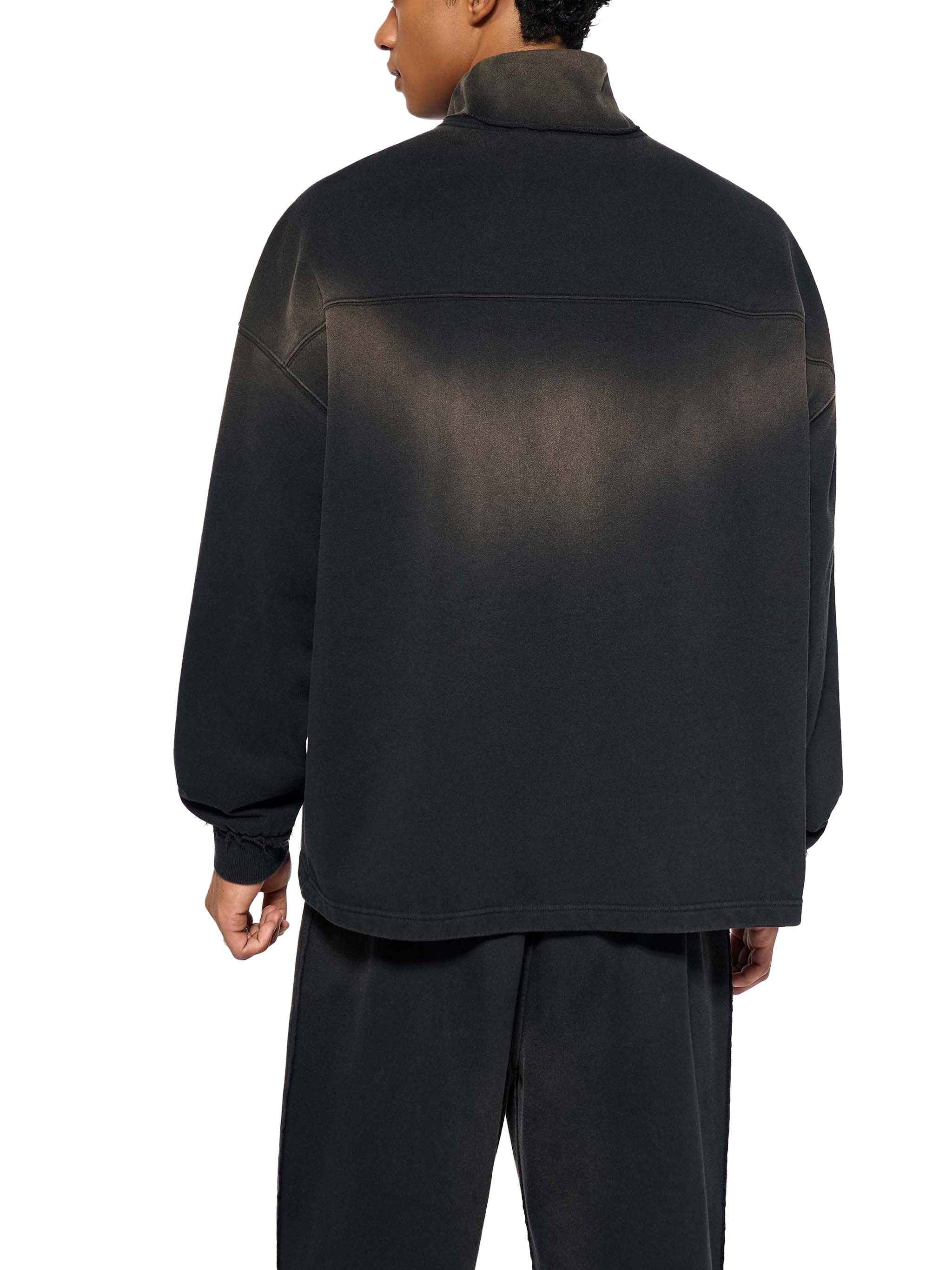 Sunfade,Raw Edge,Quarter Zip,Sweatshirt,mens Wear,male,New