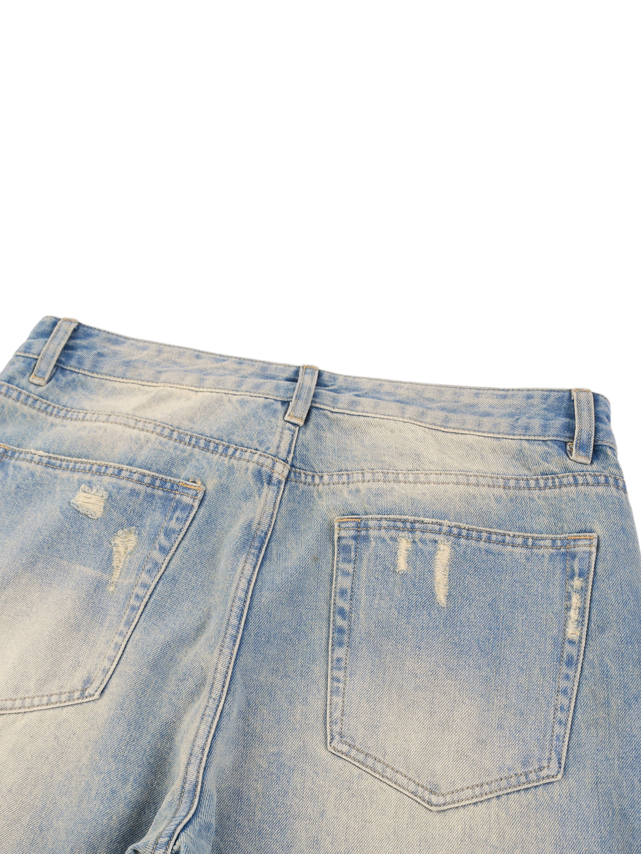 Sun Fade Raw Hem Denim Jeans,jeans,Denim Jeans,Mens Jeans,Pants,Pant,New,Faded Jeans,Torn Jeans