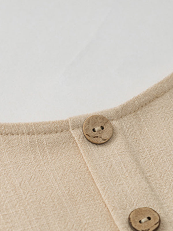 Temperament casual suit solid colour long-sleeved top loose trousers - PIXEL WEAR