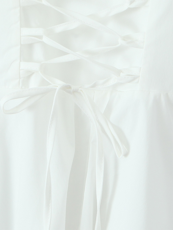 Lace Floral V-Neck Suspender Dress - PIXEL WEAR