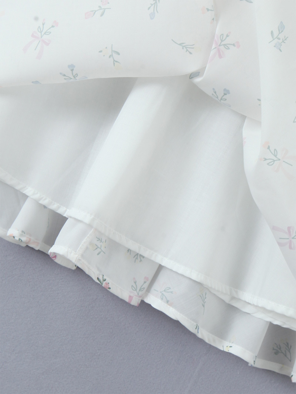 Lace Floral V-Neck Suspender Dress - PIXEL WEAR