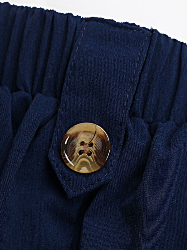 High-Waist Wide Leg Leisure Pants - PIXEL WEAR