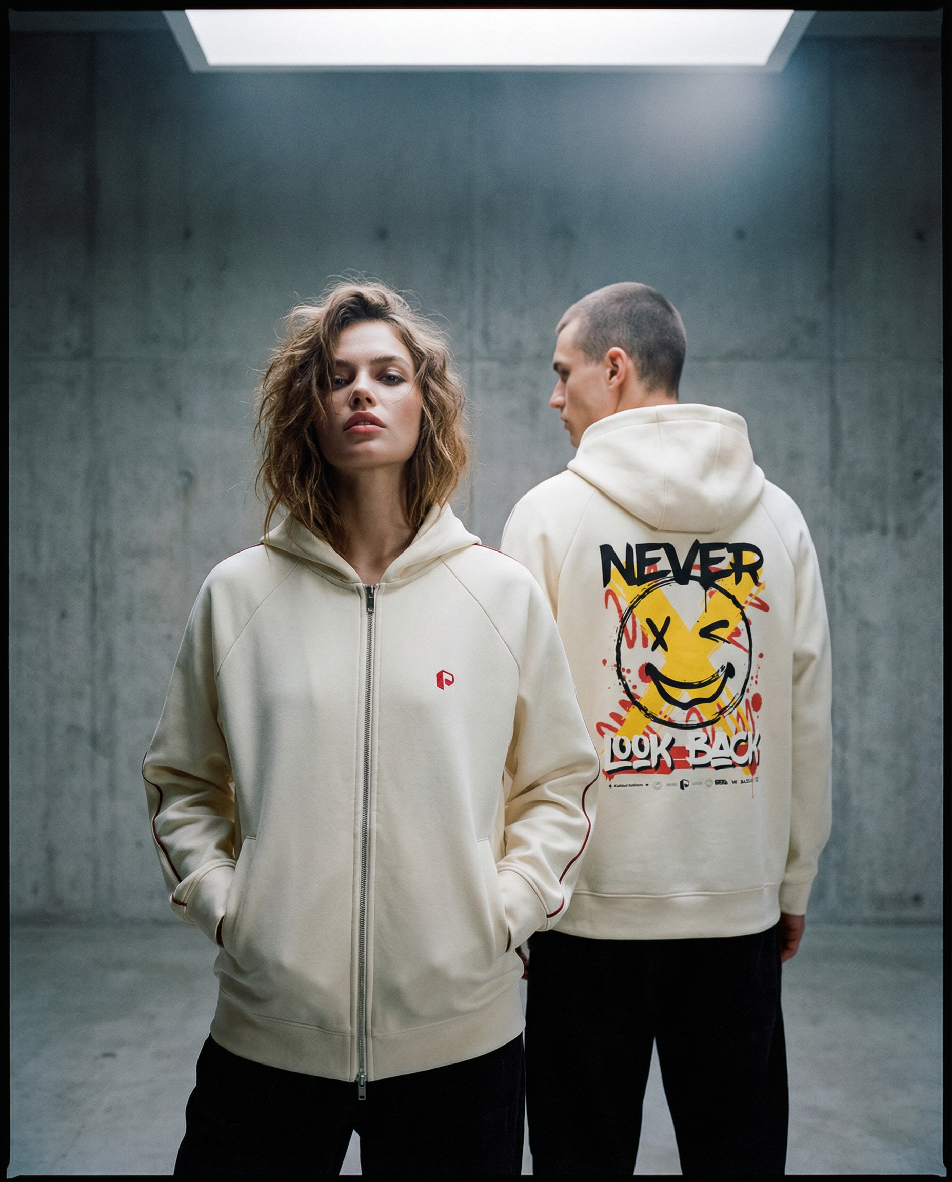 Heavyweight Raglan Sleeve Zip Hoodie - PIXEL WEAR LTD