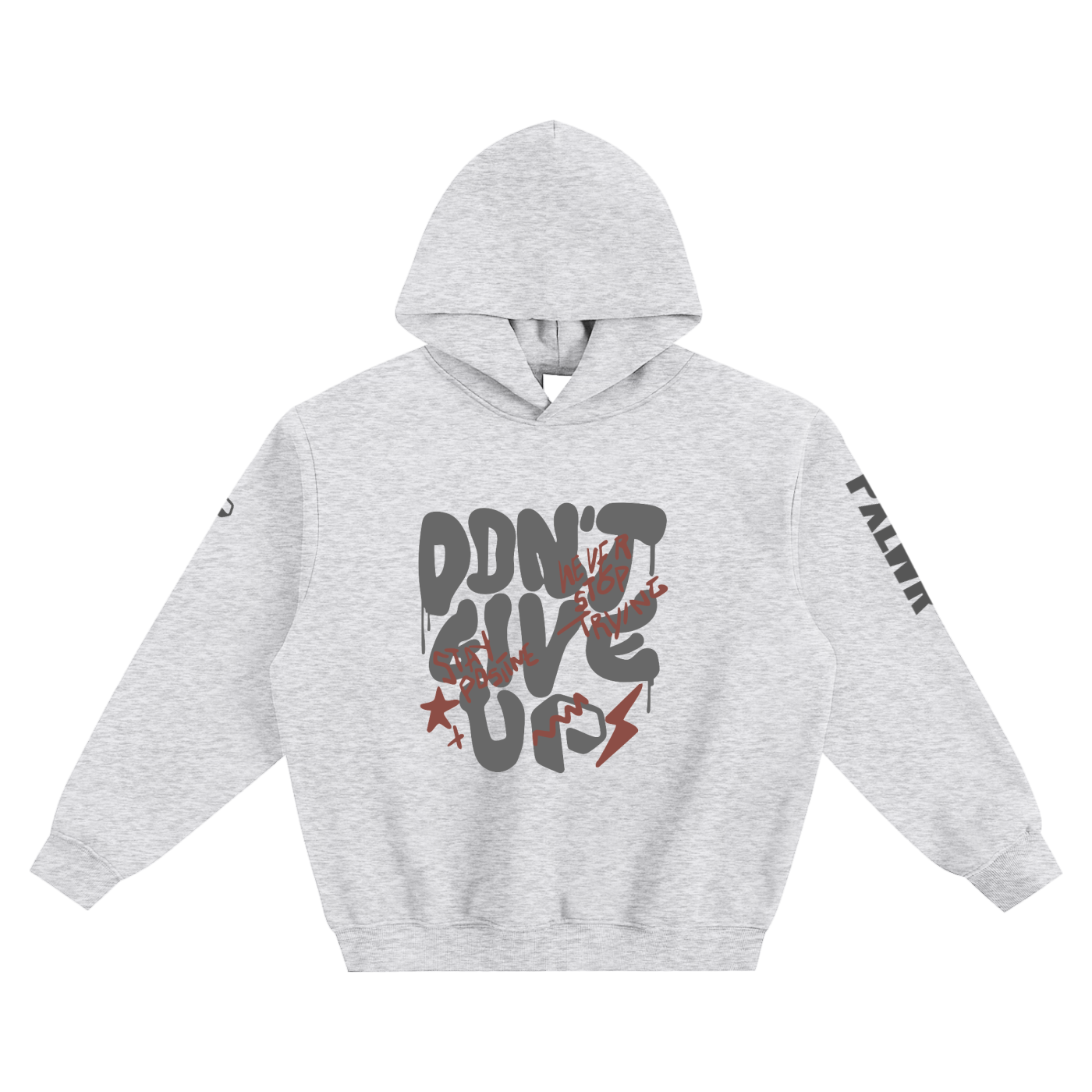 Don't Give Up,New,Fleeced Hoodie,Hoodie,Unisex