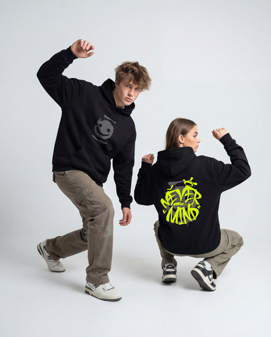 Fleeced Boxy Hoodie - PIXEL WEAR LTD