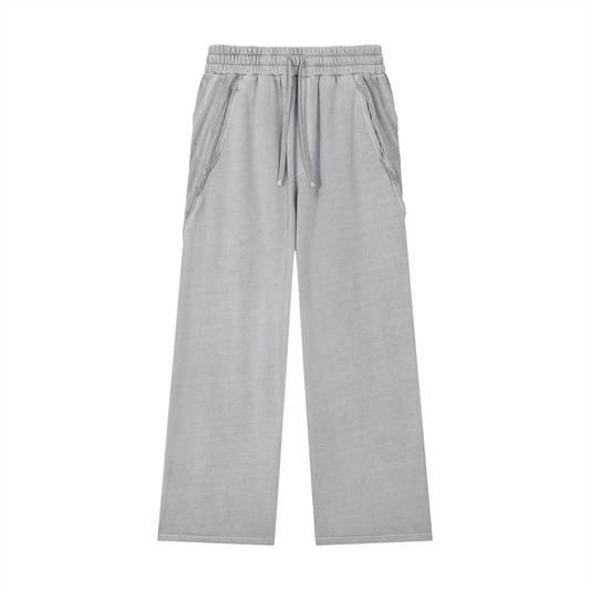 Pants,Sweatpants,Snow Washed Tape Raw Edge Swea,Tape,New