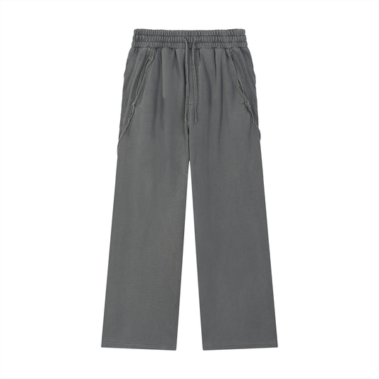 Pants,Sweatpants,Snow Washed Tape Raw Edge Swea,Tape,New