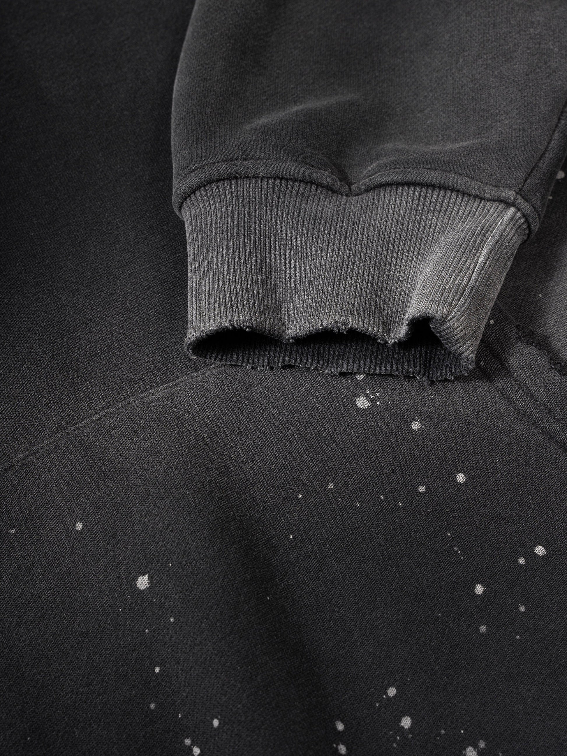 Fleece Hoodie,Vintage Washed,Paint ,Hoodie,Mens Hoodie