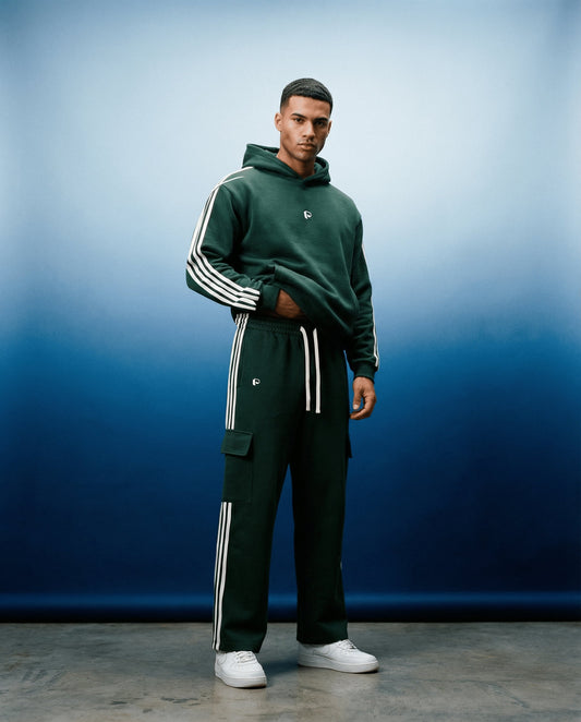 Side Stripe Straight-Leg Pants ODMPOD