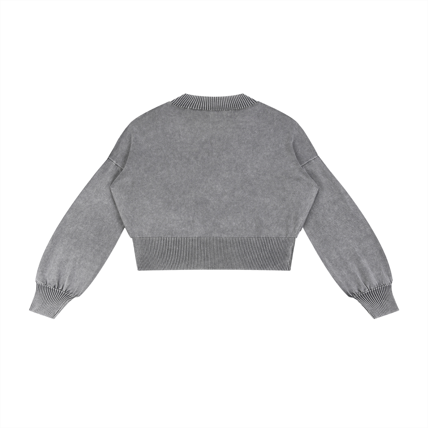 Balloon Sleeve ,cropped sweater,cropped sweatshirt,women's wear,new,mineral wash