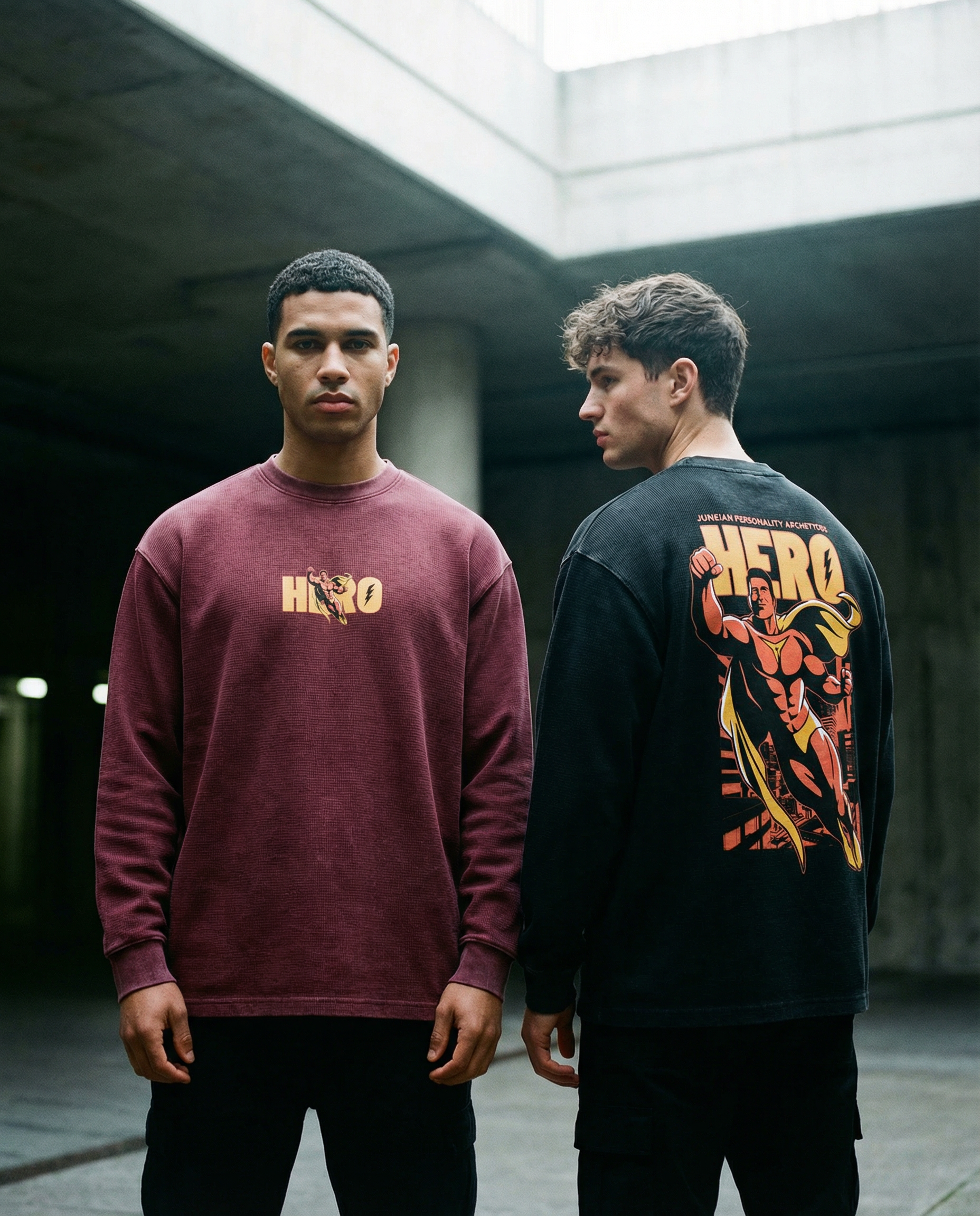 Mineral Wash Waffle Oversized T-Shirt - PIXEL WEAR LTD