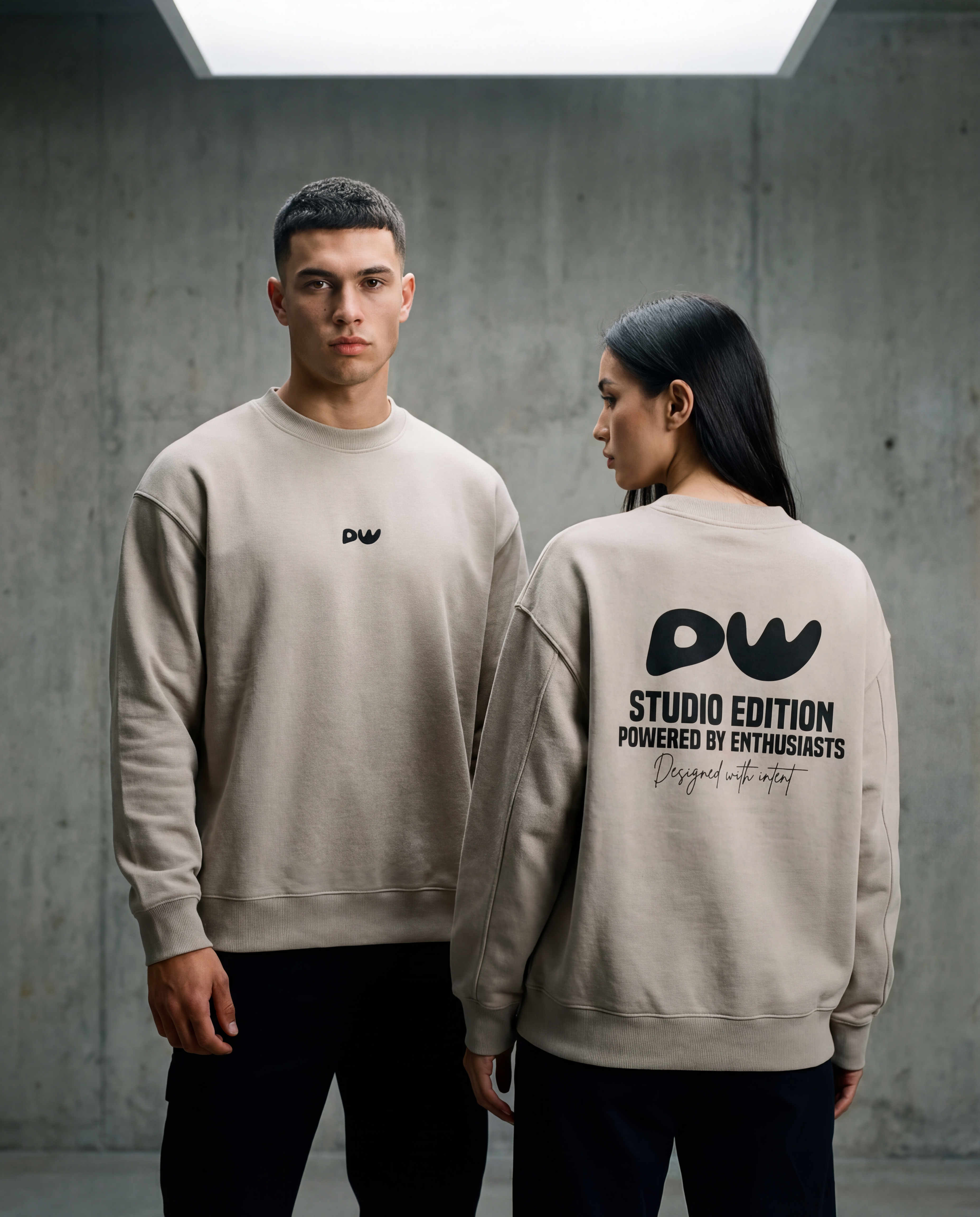 Vintage Washed Heavyweight Crewneck Sweatshirt - PIXEL WEAR LTD