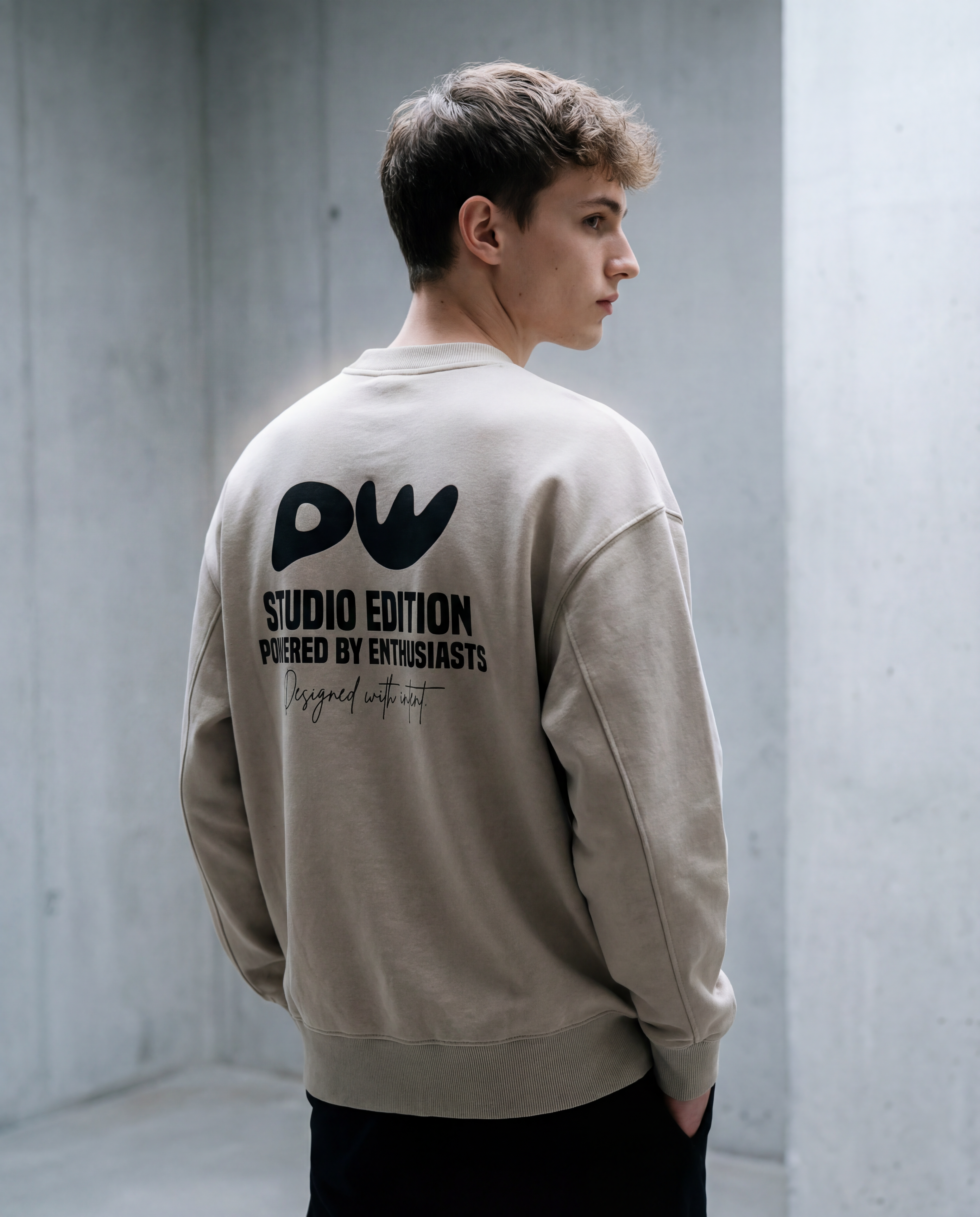 Vintage Washed Heavyweight Crewneck Sweatshirt - PIXEL WEAR LTD