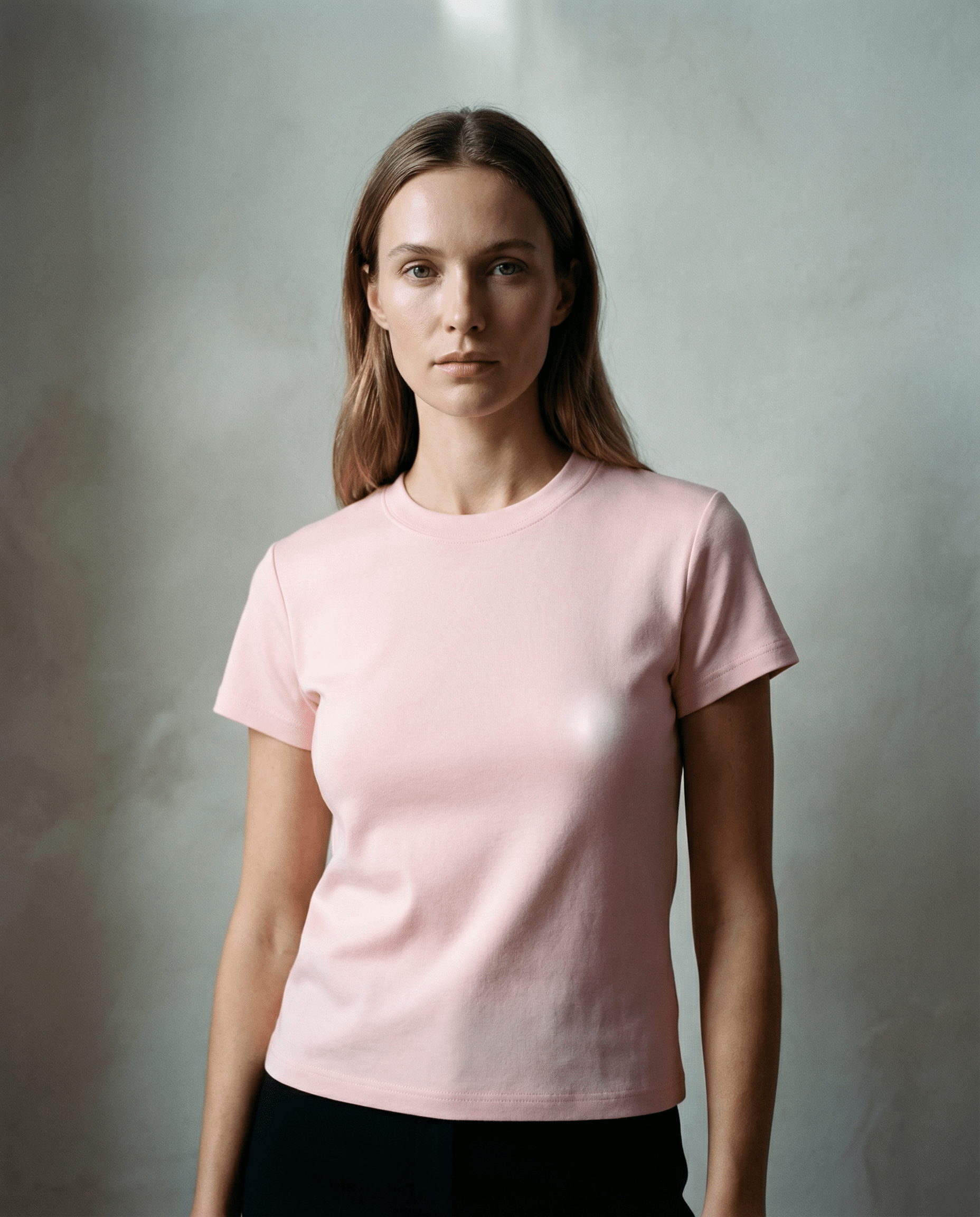 Essential Bodycon Crewneck T-Shirt ODMPOD