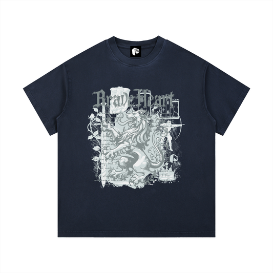 T-SHirt,Cotton T-shirt,Mens Tshirt,Lion Tshirt,New,Vintage Tshirt