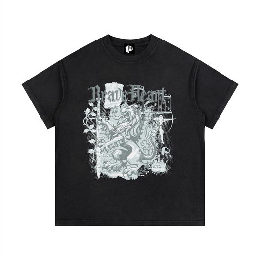 T-SHirt,Cotton T-shirt,Mens Tshirt,Lion Tshirt,New,Vintage Tshirt