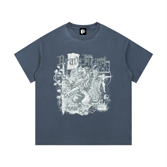 T-SHirt,Cotton T-shirt,Mens Tshirt,Lion Tshirt,New,Vintage Tshirt