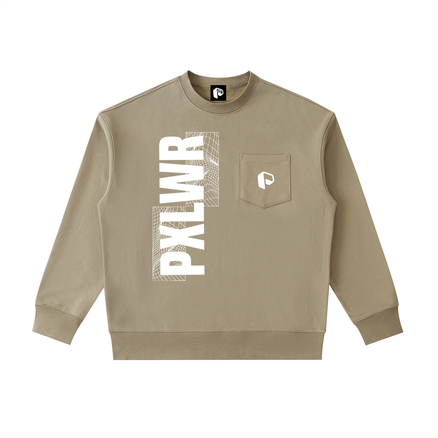 Sweatshirt,Graphic Sweatshirt,PXLWR,Pocket Crew neck sweatshirt,Pocket swetshirt