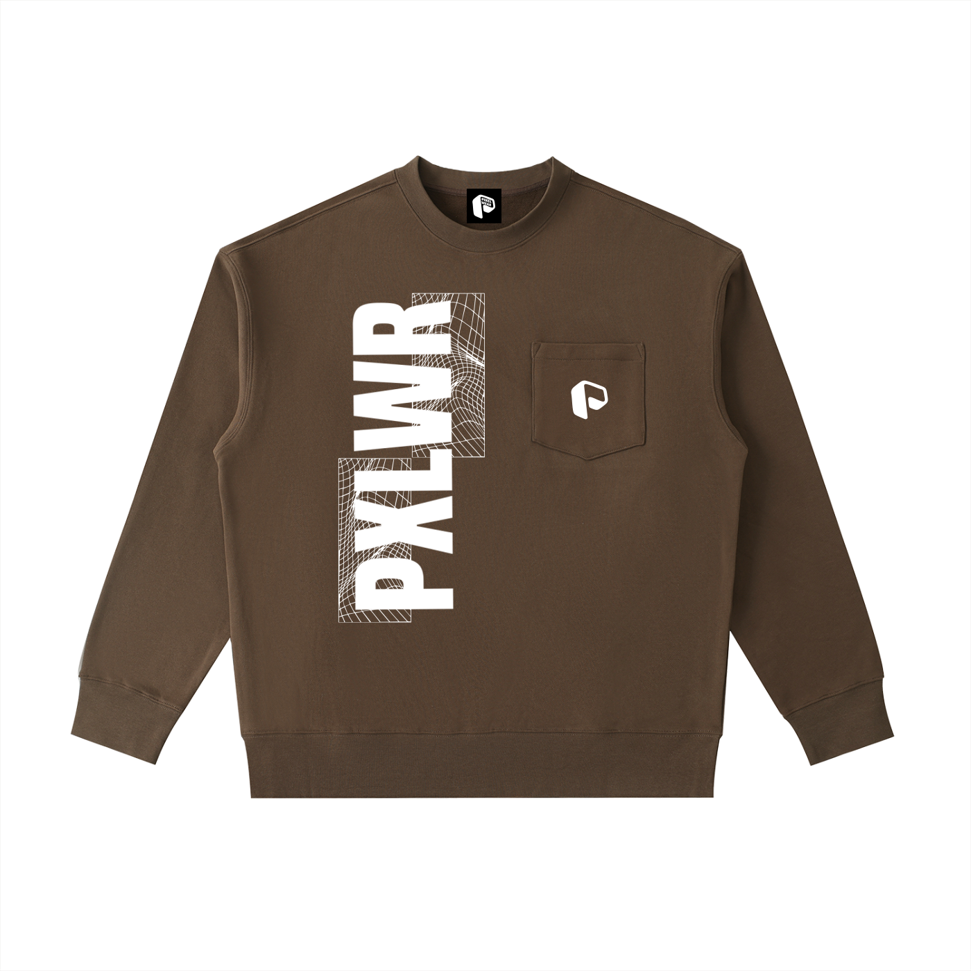 Sweatshirt,Graphic Sweatshirt,PXLWR,Pocket Crew neck sweatshirt,Pocket swetshirt