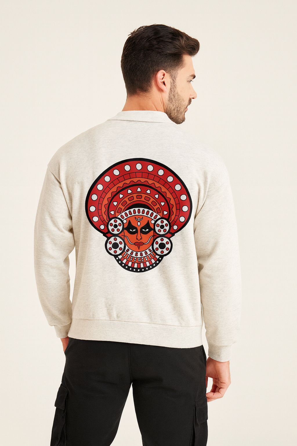 Heavyweight Fleece Polo Sweatshirt - PIXEL WEAR