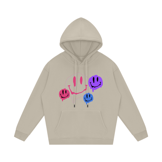 hoodie,fleece hoodie,smiley,melting smiley